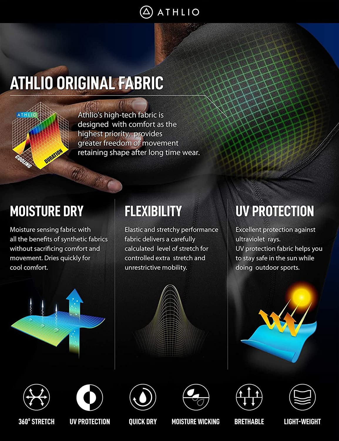 Unleash Your Potential with Our Men's UPF 50+ Long Sleeve Compression Shirts – Perfect for Water Sports and Athletic Workouts!