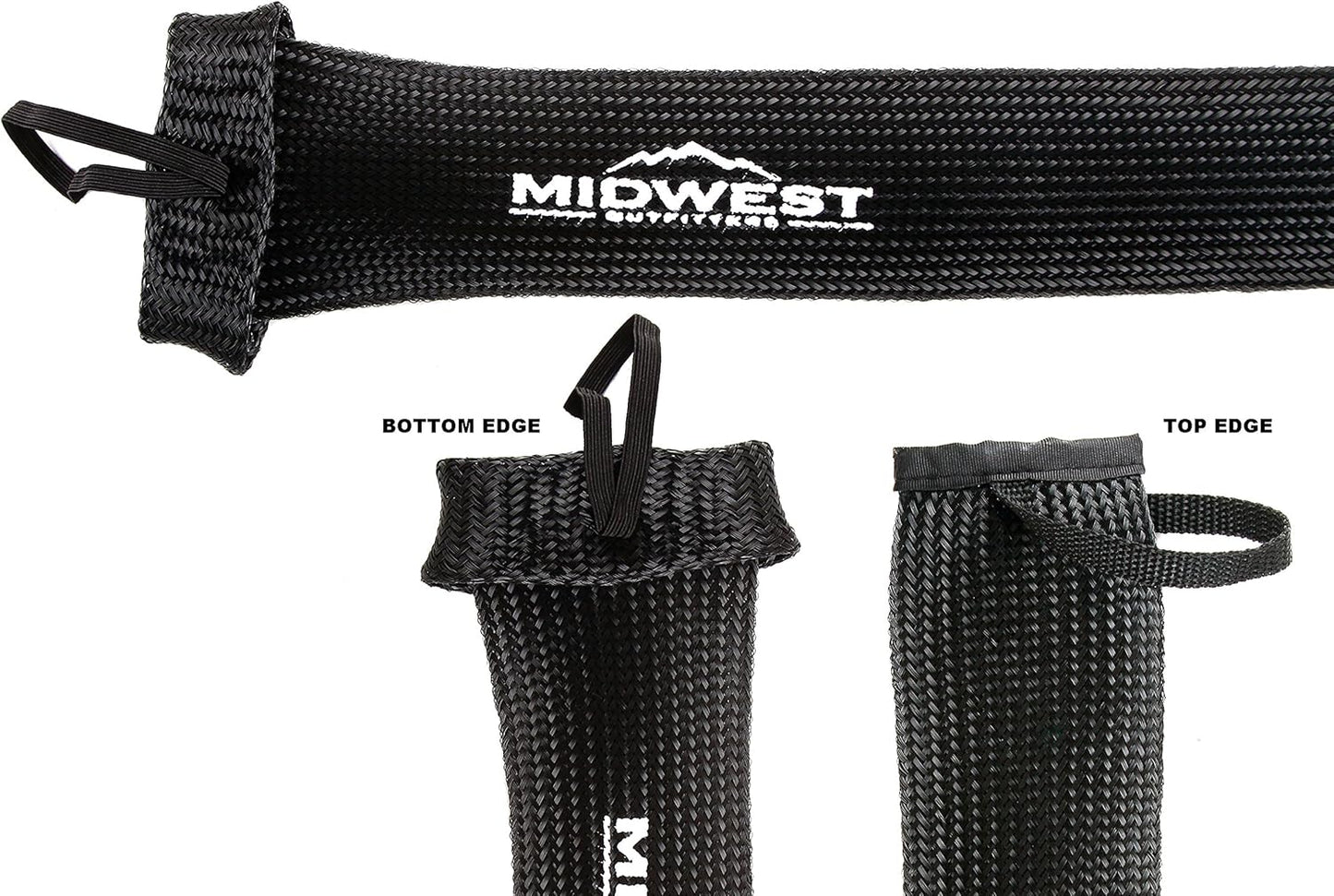 Fishing Rod Covers - Protective Sleeves for Spinning, Baitcasting, and Youth Poles - Available in Various Sizes and Colors