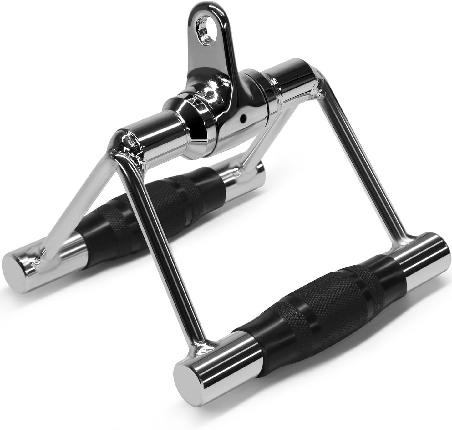 Double D Row Handle Cable Attachment - Heavy-Duty LAT Pull Down V Bar for Home Gym Cable Machines, Supports Up to 880 lbs