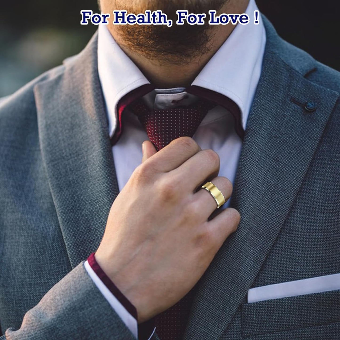 Transform Your Health with the Smart Ring - Waterproof Fitness & Sleep Tracker with Air Gesture Control and 7-Day Battery Life in Stunning Light Gold!