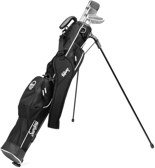 Lightweight Pitch and Putt Golf Stand Bag with Strap – Durable and Portable Design for Driving Range, Par 3, and Executive Courses – 31.5 Inches Tall