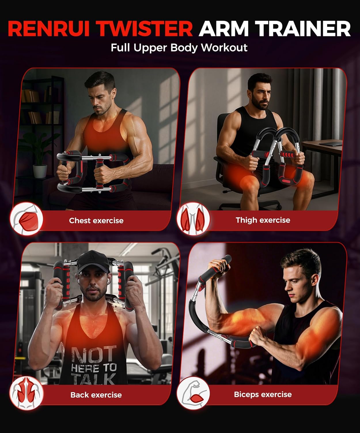 Elevate Your Workout with the Ultimate Twister Arm Trainer – Adjustable Resistance for Chest & Arm Training | Perfect for Men & Women | Ergonomic Design with Anti-Slip Handles & Portable Carry Bag!