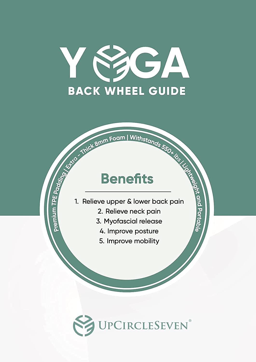 Back Roller and Yoga Wheel for Pain Relief and Spine Decompression - Enhance Mobility, Flexibility, and Posture Alignment