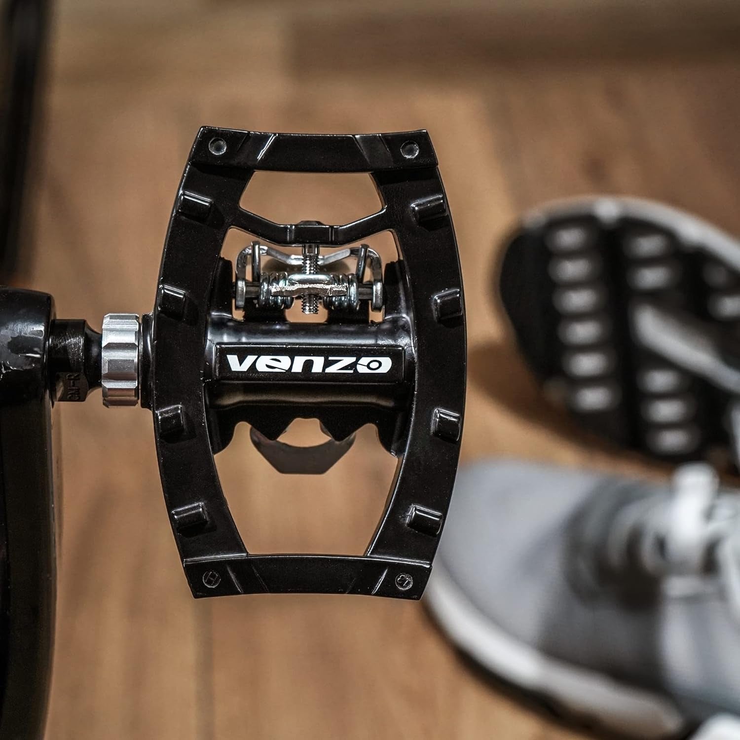 Dual Function Multi-Use Platform Pedals Compatible with Shimano SPD for Mountain and Touring Bikes
