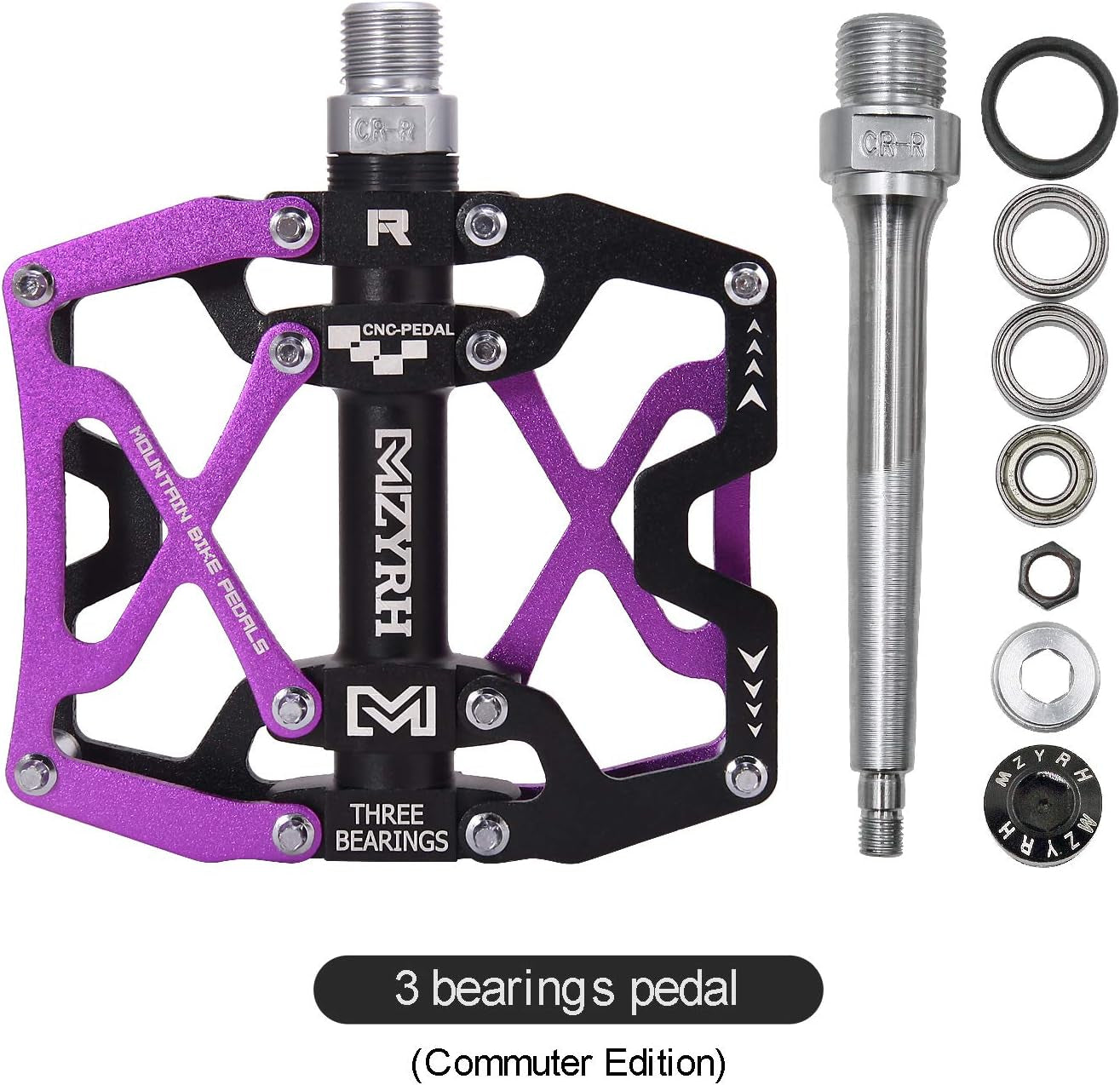 Ultra Durable Colorful CNC Machined 9/16" Mountain Bike Pedals with Sealed Bearings