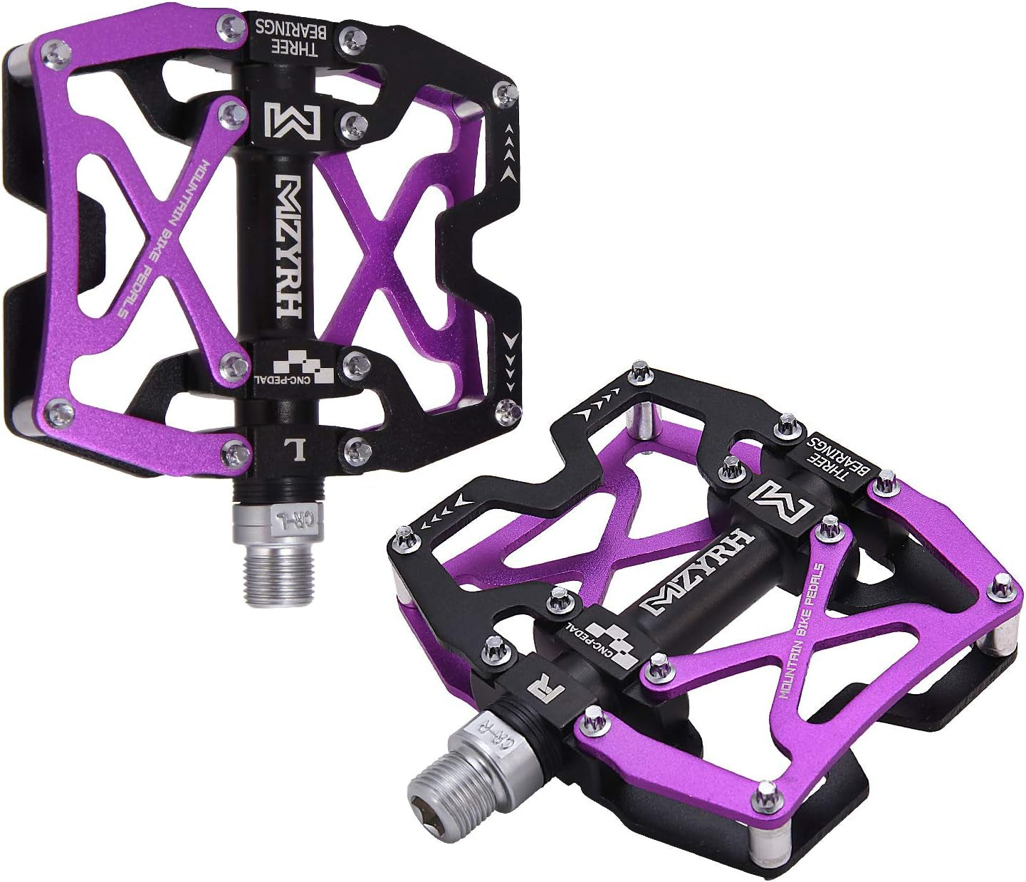 Ultra Durable Colorful CNC Machined 9/16" Mountain Bike Pedals with Sealed Bearings