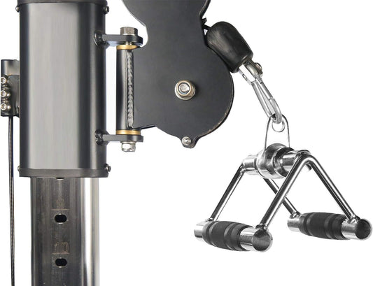 Double D Handle Cable Machine Attachments for Pulldown Exercises in Home Gyms