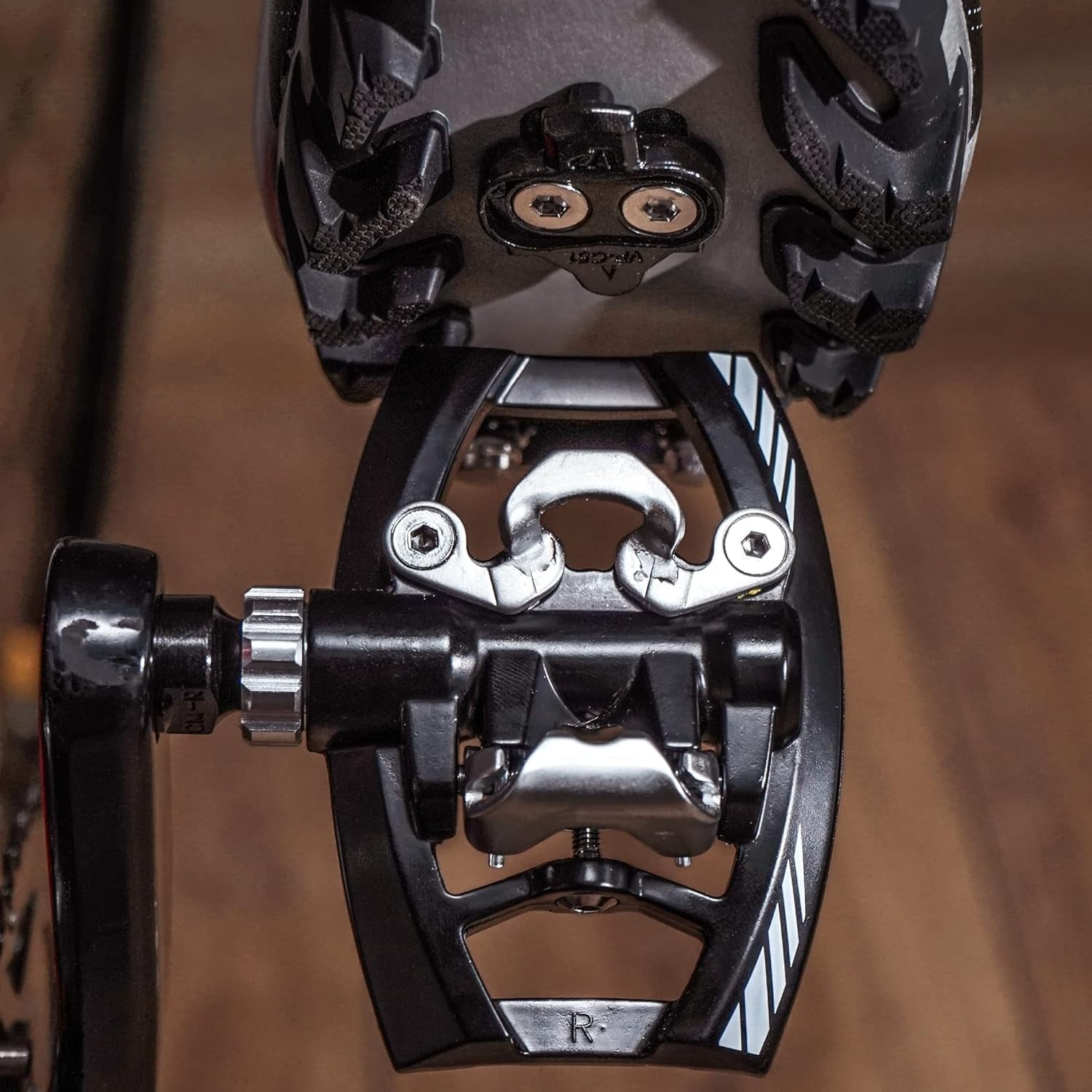 Dual Function Multi-Use Platform Pedals Compatible with Shimano SPD for Mountain and Touring Bikes