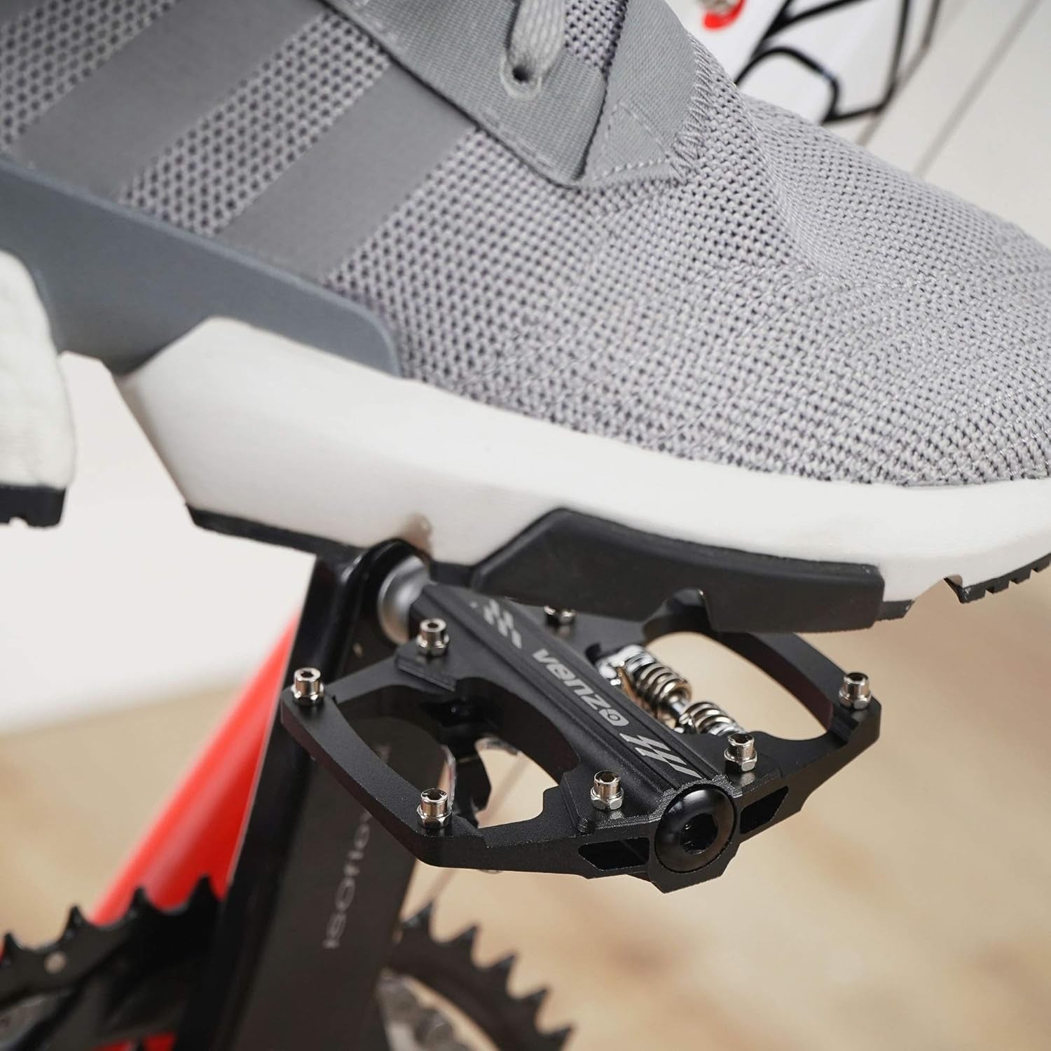 Multi-Use Shimano SPD Compatible Sealed Clipless Pedals for Mountain, Touring, Road, and Trekking Bikes - Dual Platform Design