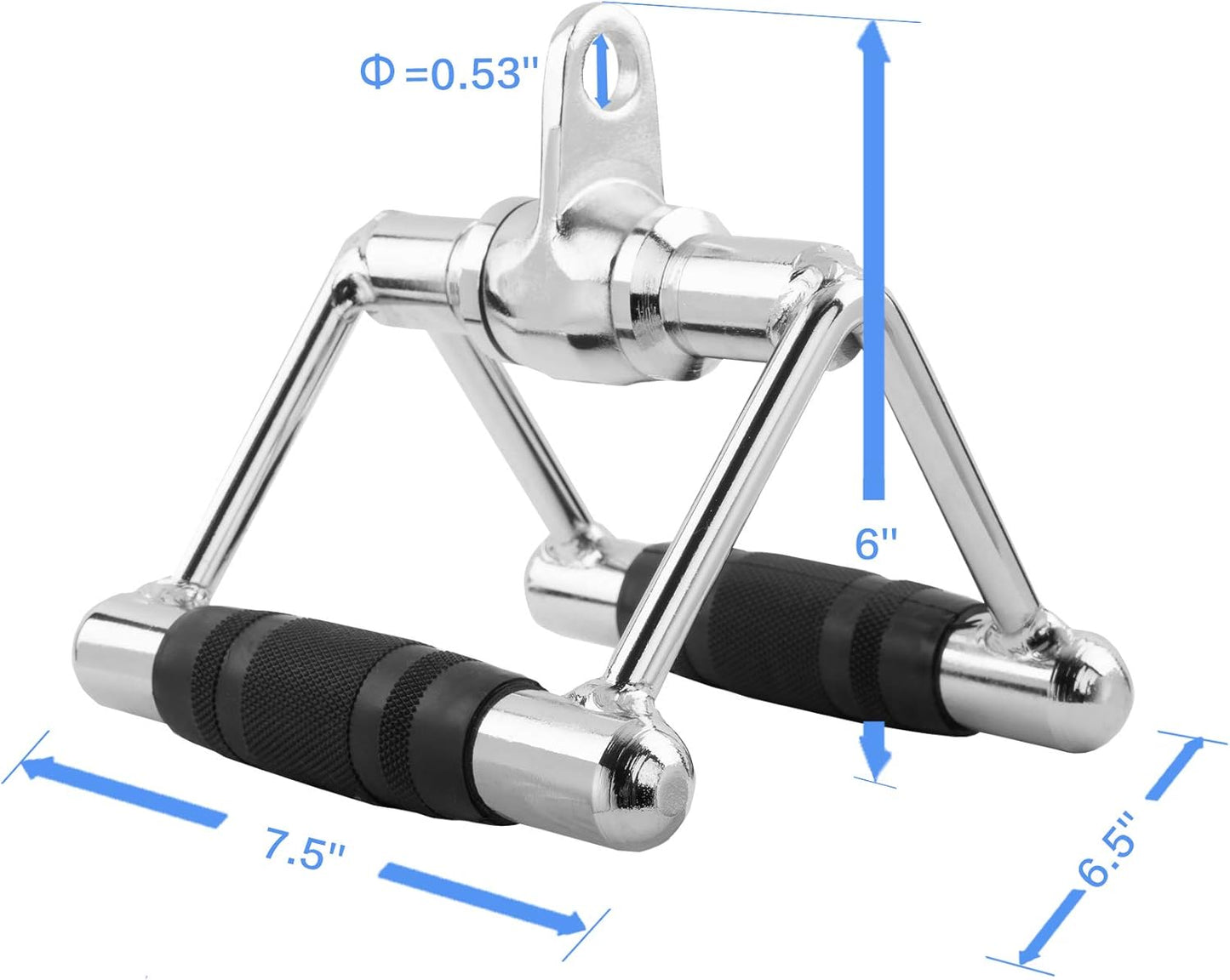 Double D Handle Cable Machine Attachments for Pulldown Exercises in Home Gyms