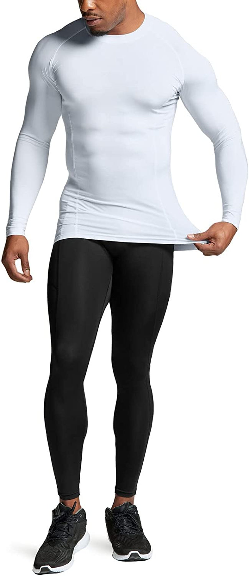 Unleash Your Potential with Our Men's UPF 50+ Long Sleeve Compression Shirts – Perfect for Water Sports and Athletic Workouts!